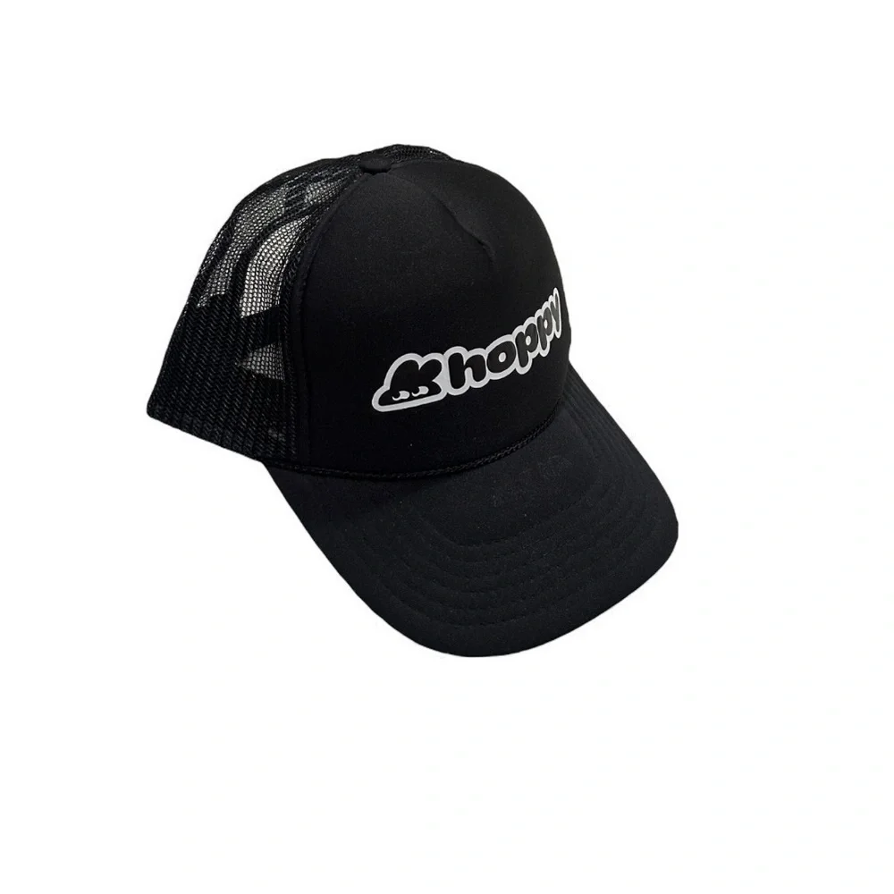 NWOT Otto Unisex Hoppy Snapback Trucker Hat Black
